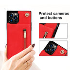 Zippered Phone Case with Crossbody Strap