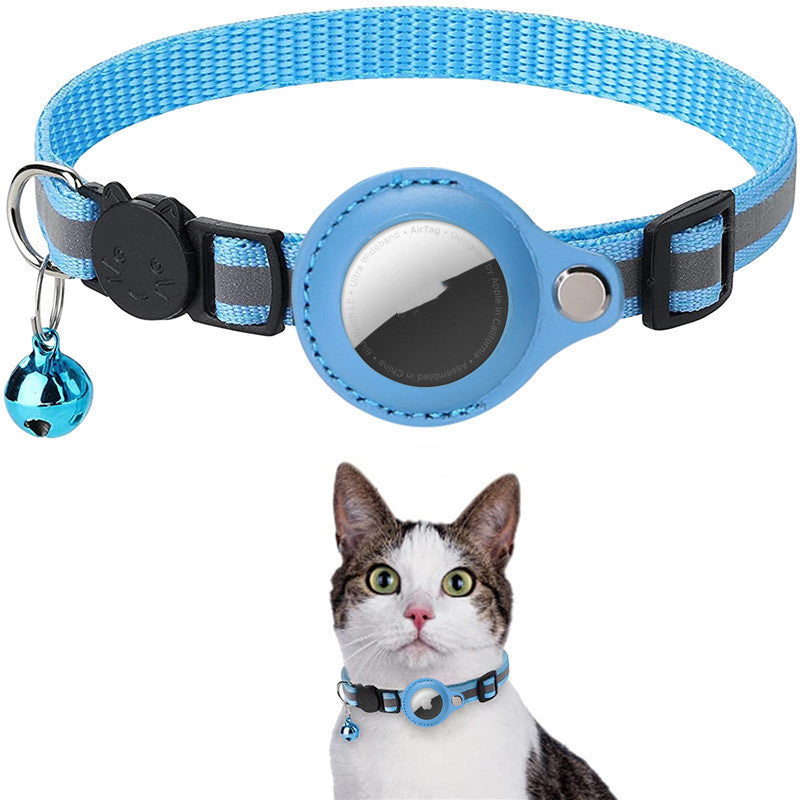 AirTag Cat Collar with Cover – Reflective Safety Design