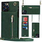 Zippered Phone Case with Crossbody Strap