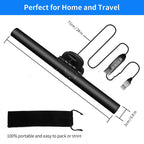 Laptop Screen Hanging Lamp – Eye Protection LED Light, Adjustable Brightness, Space-Saving Design for Monitors & Laptops