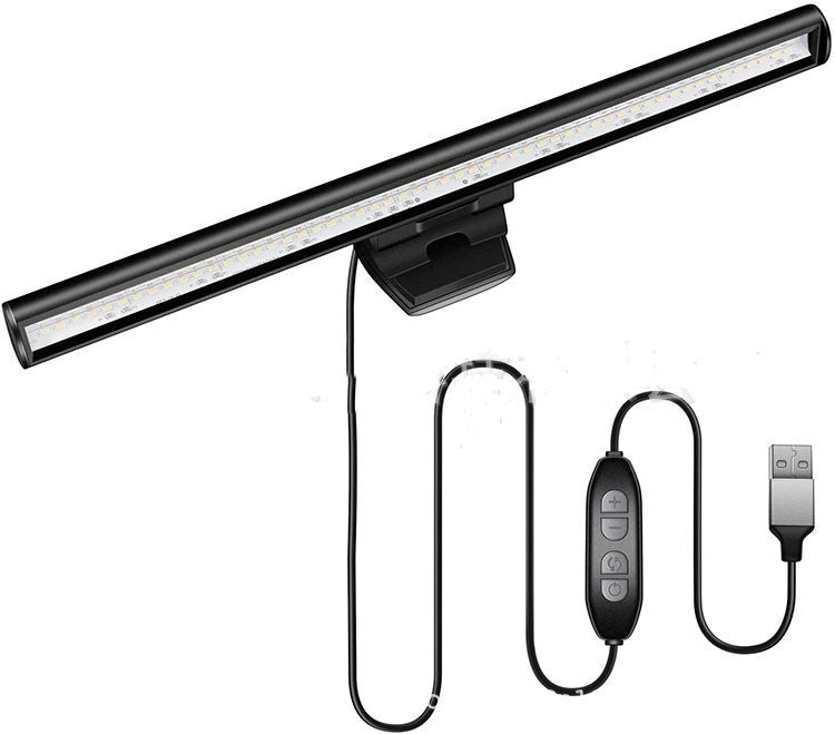 Laptop Screen Hanging Lamp – Eye Protection LED Light, Adjustable Brightness, Space-Saving Design for Monitors & Laptops