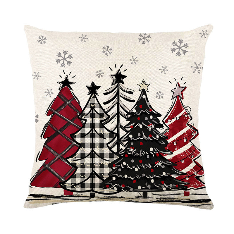 Christmas Decorative Pillowcase 45×45cm – Festive Cushion Cover for Home & Sofa