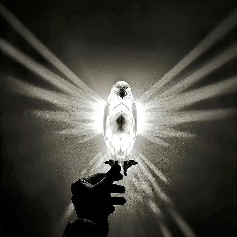 Modern Creative Bird Wall Lamp Atmosphere Sconce Light 3D Printing Body Animal Lighting Luster Home Decor