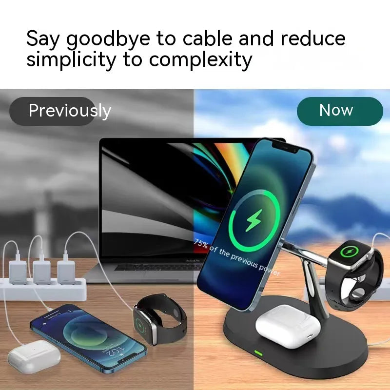 Magnetic 3-in-1 Wireless Charger
