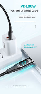 Dual Type-C Super Fast Charging Data Cable