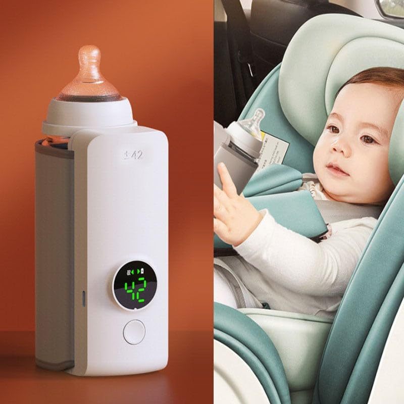 Portable Baby Bottle Warmer – USB Rechargeable Milk Heating Bag with Constant Temperature