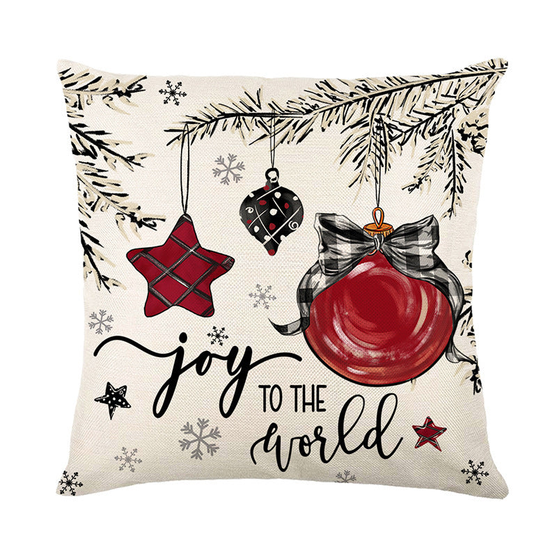 Christmas Decorative Pillowcase 45×45cm – Festive Cushion Cover for Home & Sofa