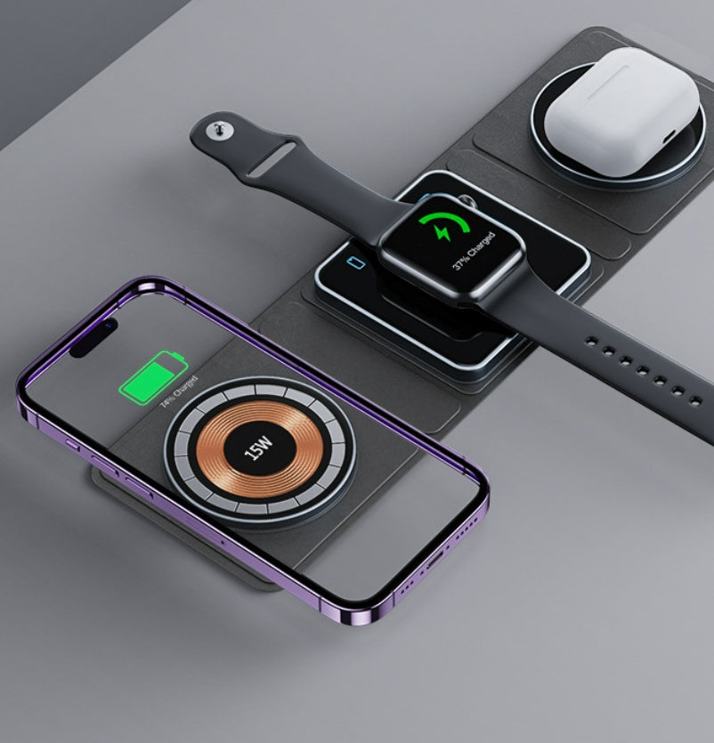 Magnetic Wireless Charger Multifunctional Three-in-one Wireless Charger Electrical Appliances