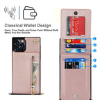 Zippered Phone Case with Crossbody Strap
