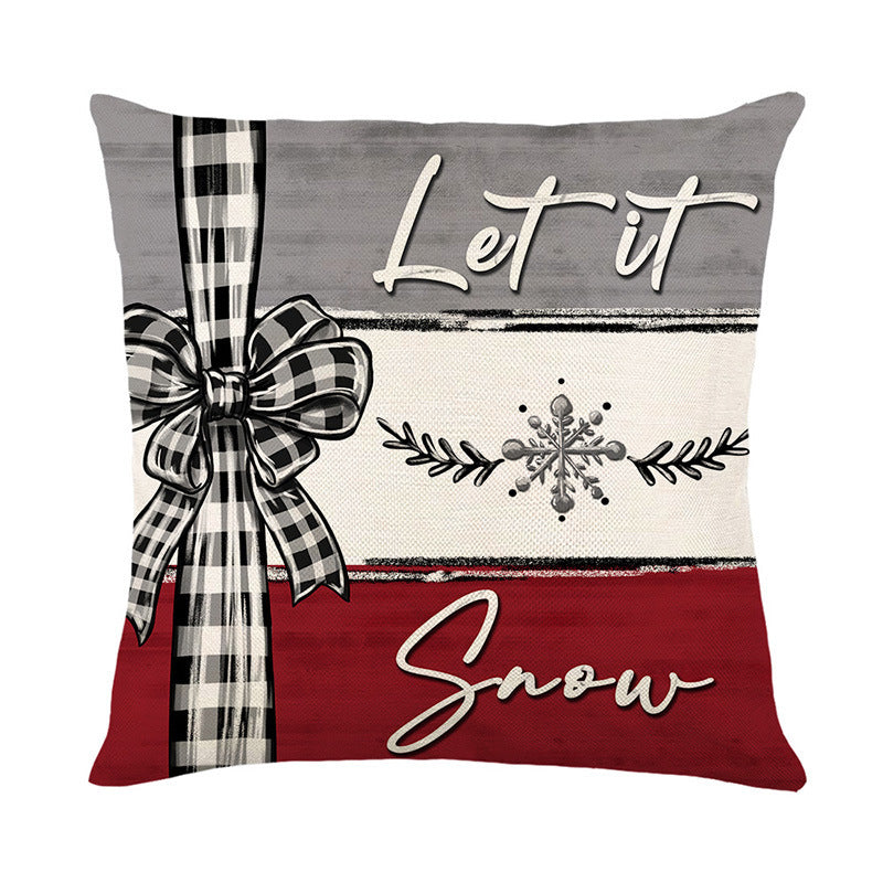 Christmas Decorative Pillowcase 45×45cm – Festive Cushion Cover for Home & Sofa