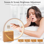 Touch table clock and wall lamp