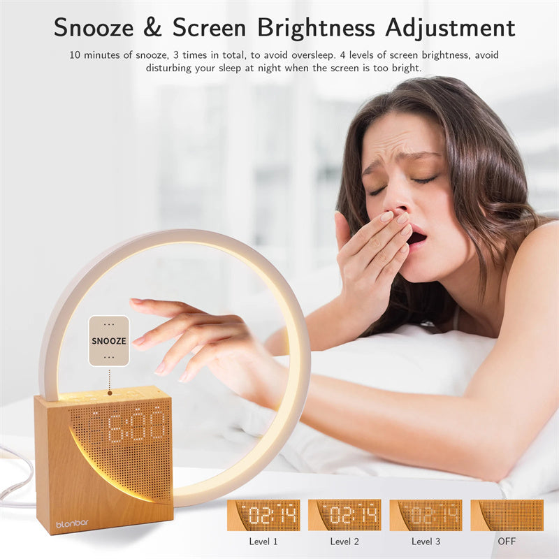 Touch table clock and wall lamp
