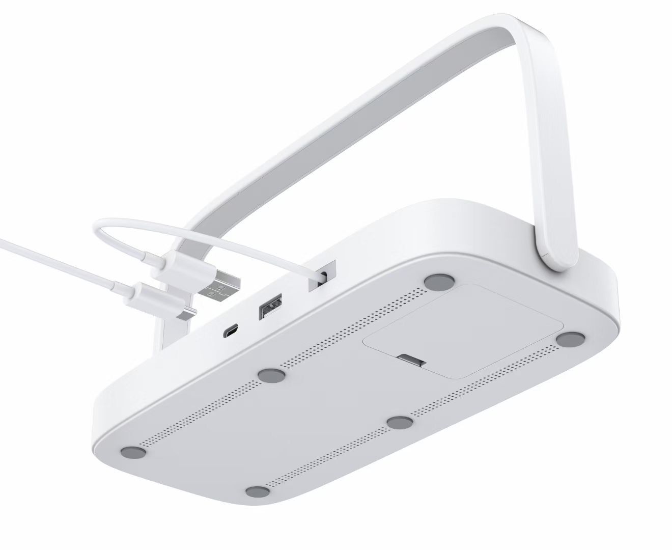 30W Fast Wireless Car Charger Mount – White | Automatic Clamping Phone Holder, USB Interface, Qi-Compatible