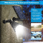 Solar Powered Outdoor Spotlight