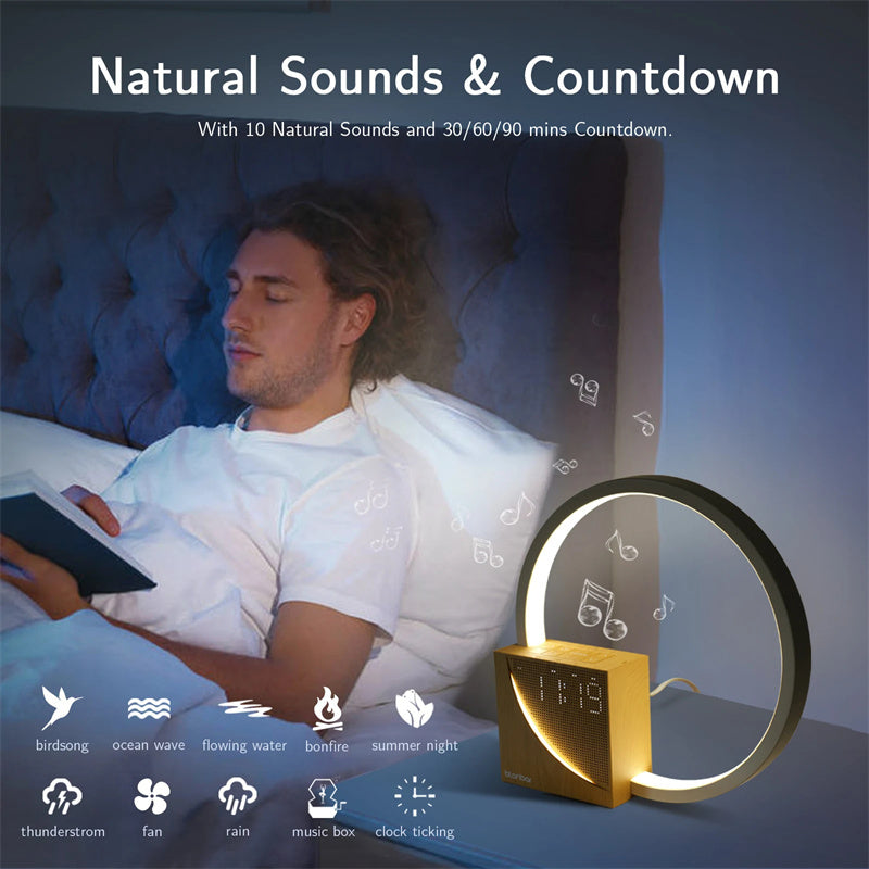 Touch table clock and wall lamp