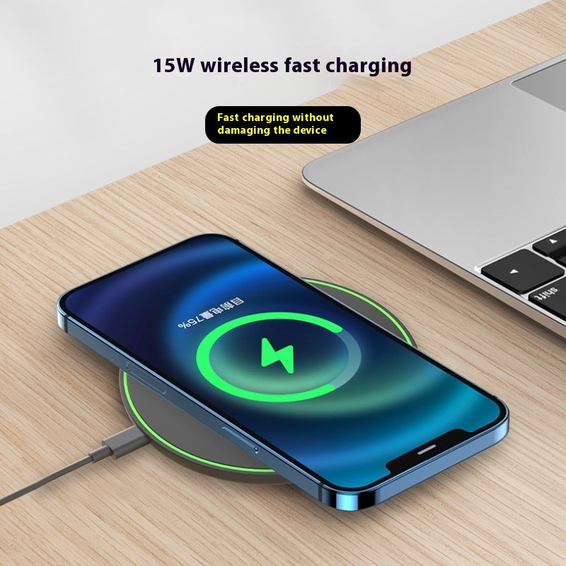 Desktop Phone Ultra Thin Round Wireless Charger