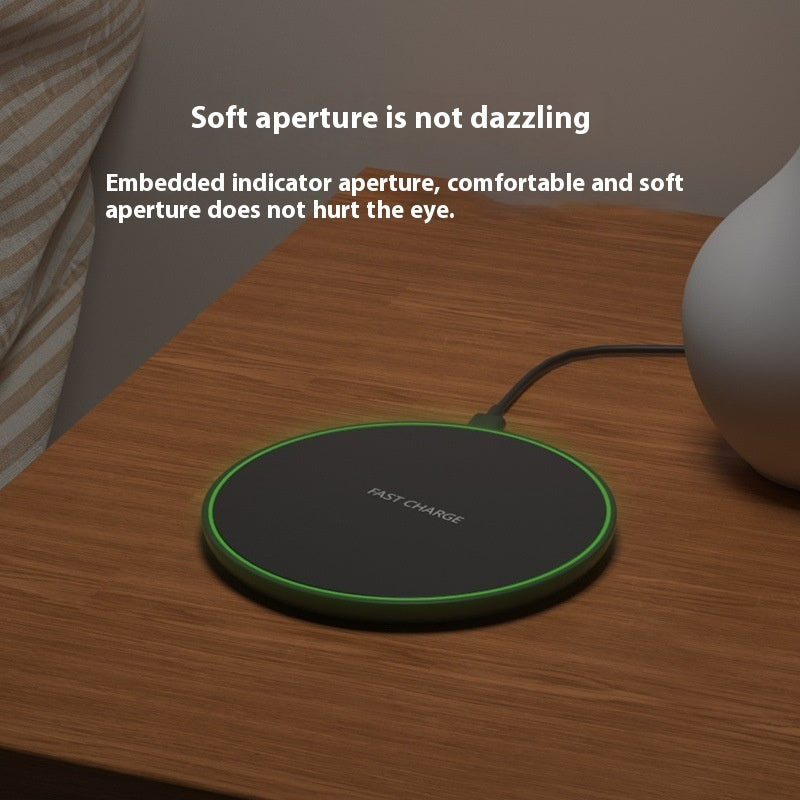Desktop Phone Ultra Thin Round Wireless Charger