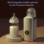 Portable Baby Bottle Warmer – USB Rechargeable Milk Heating Bag with Constant Temperature