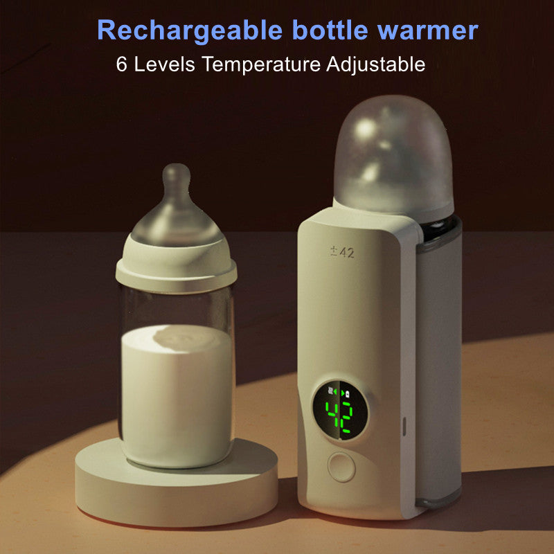 Portable Baby Bottle Warmer – USB Rechargeable Milk Heating Bag with Constant Temperature