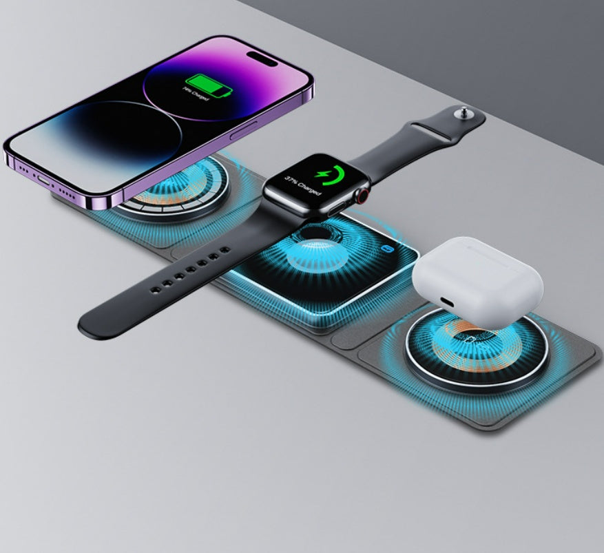 Magnetic Wireless Charger Multifunctional Three-in-one Wireless Charger Electrical Appliances