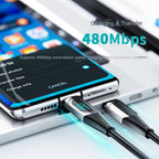Dual Type-C Super Fast Charging Data Cable