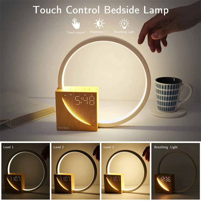 Touch table clock and wall lamp