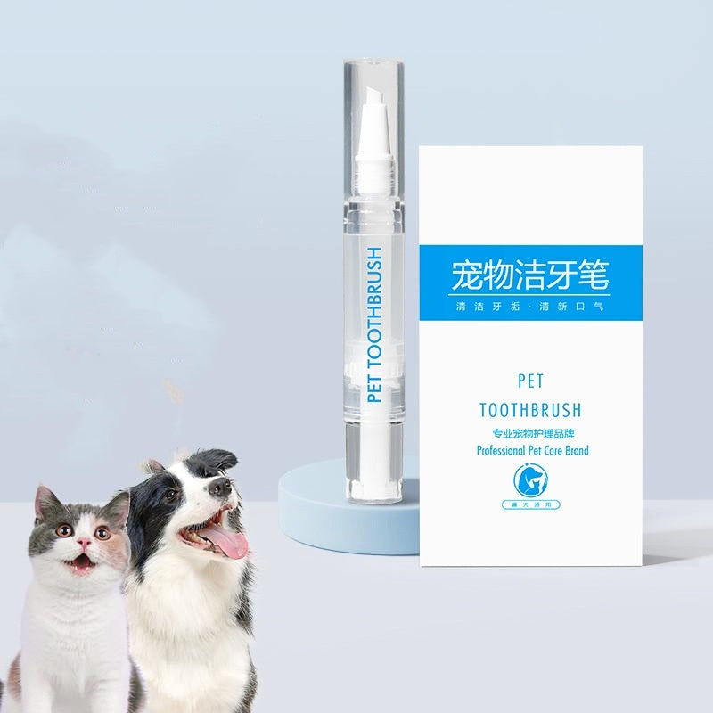 Teeth cleaning pen for cats and dogs