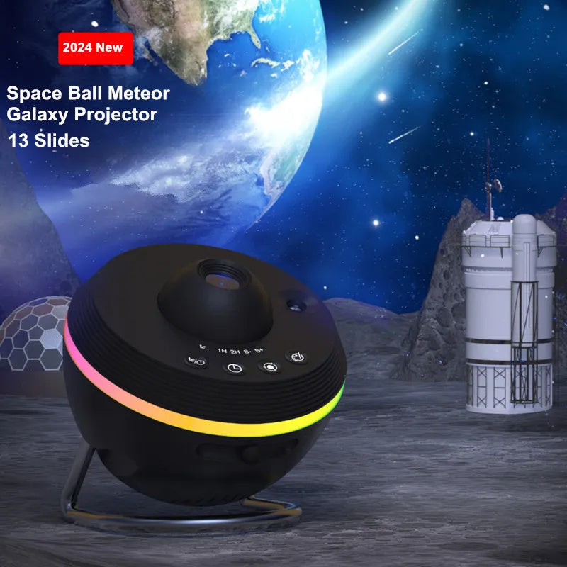 Dynamic Meteor Clear Galaxy Projector Lamp Planetarium Projector Lights Gift for Kids